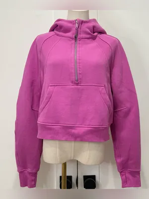 Lululemon Scuba Oversized Half-Zip Hoodie XS/S Pow Pink Tone Lounge Athleisure thumbnail 6