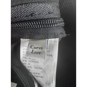 Abercrombie & Fitch Vegan Leather curve love Pants Women M Black Edgy Slit Hem thumbnail 7