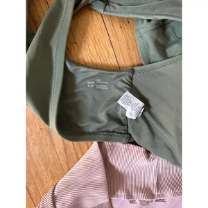 Aerie colorblock green pink bikini thumbnail 5