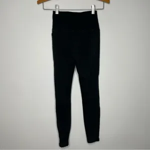 Pink by Victoria’s Secret yoga leggings black‎ criss cross at ankles size XS thumbnail 4
