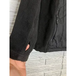 New Balance heatloft hybrid jacket quilted & fleece black‎ womens size large thumbnail 2