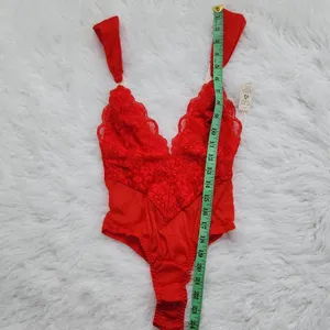 We are HAH -415 Hot As‎ Hell Cheap and Cheerful Bodysuit Red Blood Orange XS thumbnail 9