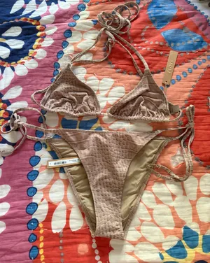 Skims Snake Print Bikini Set thumbnail 1