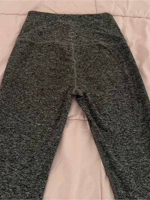 Beyond Yoga Heathered grey space dye leggings, size S Made in USA athletic gym thumbnail 10