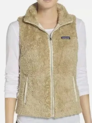 Patagonia Women's Los Gatos Fleece Vest Tan Cream size Small thumbnail 1