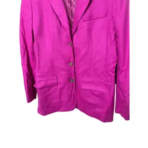 GAP Women's Hot Pink Wool‎ Blend Blazer Classic Button Career Jacket Size M thumbnail 3