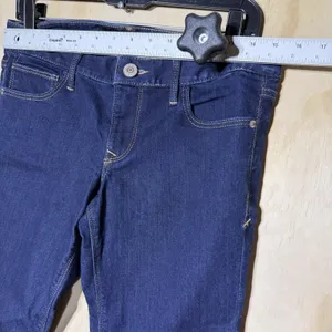 Express Stella Low Rise Skinny Jeans Women's 6S Dark Wash Stretch Denim Pants thumbnail 3