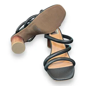 DV Dolce Vita Myla Women's Sz 8.5 Round Block Heel‎ Sandal Black thumbnail 7