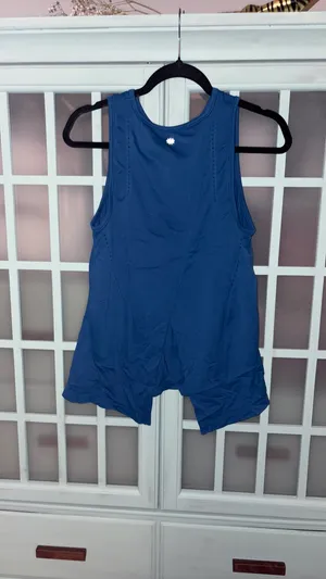 Athleta Open Back Blue Tank thumbnail 3
