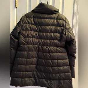 Ann Taylor LOFT Women's Black Double Breasted Puffer Jacket Size M thumbnail 3