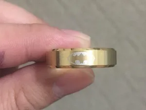 6mm Gold Batman Ring thumbnail 6