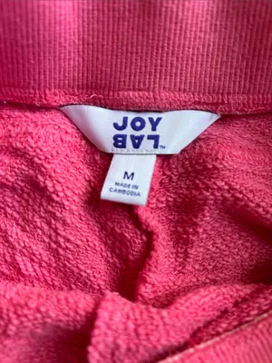 Joy Lab Women's Pink Drawstring Lounge Shorts thumbnail 3