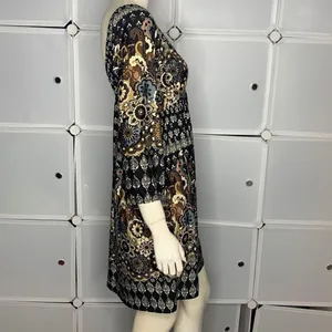 Blush Multicolor Polyester V-Neck Dress Size Large thumbnail 6