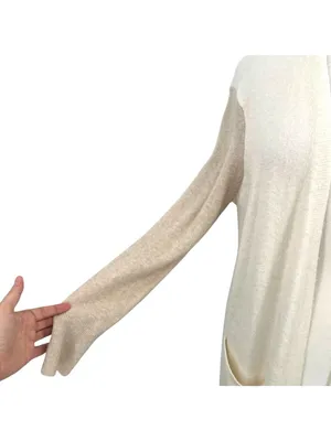 Madewell Kent Open-Front Colorblock Long Cardigan Sweater Size Medium thumbnail 3