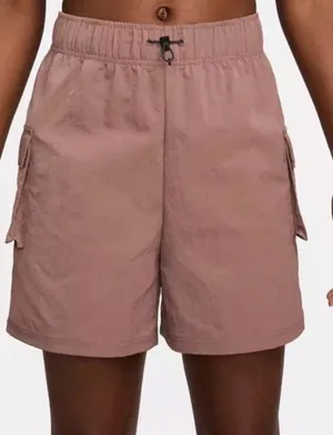 Nike Sportswear Essential Women's Woven High-Rise Cargo Shorts - Smokey Mauve XS thumbnail 2
