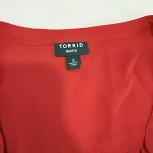 Torrid Harper Red Floral Georgette 3/4 Sleeve‎ Pullover Blouse Size 3X thumbnail 13
