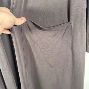 LuLaRoe Women’s Large Gray Long Duster Cardigan Open Front w/ Pockets thumbnail 6