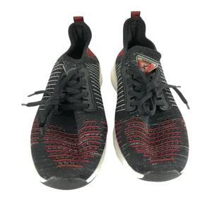 Womens Sneakers Lightweight Mesh Water Friendly Red Black Striped Size 39 US 8 thumbnail 2