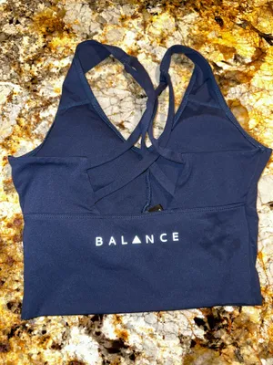 Balance Athletica Navy Sports Bra Small thumbnail 2