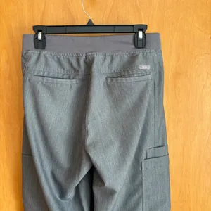 Figs Scrub Pants Women Small Gray T2001 Technical Collection Yoga Waistband thumbnail 4