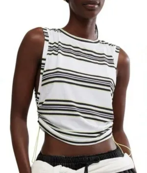 Free People Movement Women's Sport Mode Muscle Tank in Wave Stripe Muscle Tank size S NWT thumbnail 1