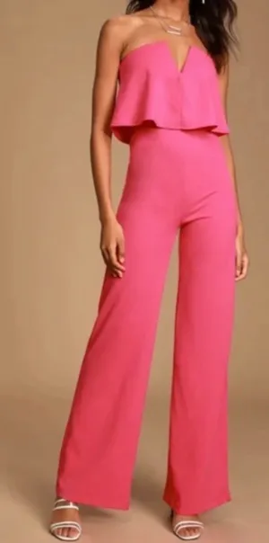 Magenta Jumpsuit Pink Size M thumbnail 1