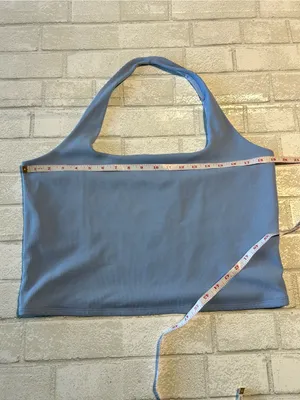 Abercrombie and Fitch Light Blue Ribbed Coastal Halter Top thumbnail 4