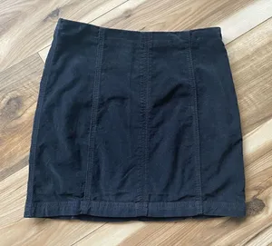 Free People Navy Blue Corduroy mini skirt S thumbnail 1
