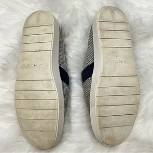 Vince Blair Gray Woven Canvas Slip On Sneaker 7 thumbnail 5
