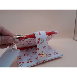 Blush‎ Crush Cherry Bow Print Bifold Wallet Vegan Leather Coquette New 10-10324 thumbnail 6