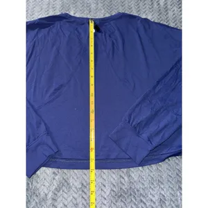 Lululemon Women's Blue Pullover‎ Long Sleeves Crop Top Size 10 thumbnail 8