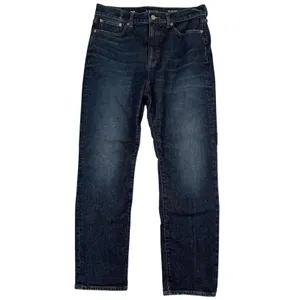 J.Crew RE-96 Straight Jeans Womens 29 Blue Denim High Rise IDG '96 Rigid Classic thumbnail 2