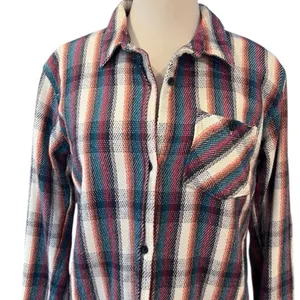 Burton Grace Sherpa Plaid Flannel Shirt Jacket Fleece Lined Shacket Size S thumbnail 3