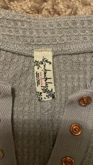 Free People Long Sleeve Top Thermal thumbnail 2