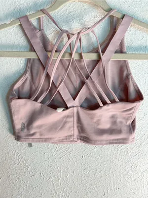 Free People Movement Mantra Yoga Crop Top Pink Small Strappy thumbnail 4