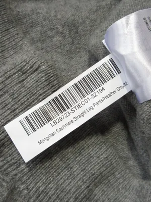 NWT Quince Mongolian Cashmere Straight Leg in Heather Grey Pull-on Knit Pants M thumbnail 8