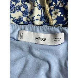 MNG Mango Womens Floral Blue Sleeveless Patchwork Cami Camisole Tank Top Size S thumbnail 5