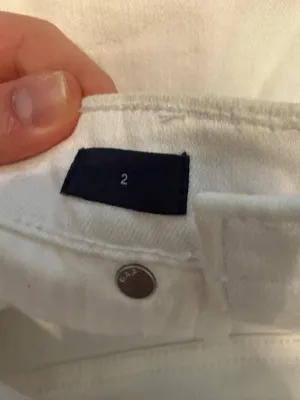 GAP Ivory Denim Mini Skirt thumbnail 2