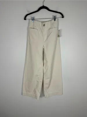 Maeve The Colette Bow Corduroy Crop Wide-Leg Trousers Women’s Sz 23 NWT thumbnail 3