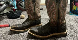 Twisted X Women's Caiman Print Composite Square Toe Work Boots thumbnail 3