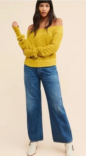 Free People Sugar Rush Off the Shoulder Sweater Size:‎ S thumbnail 1