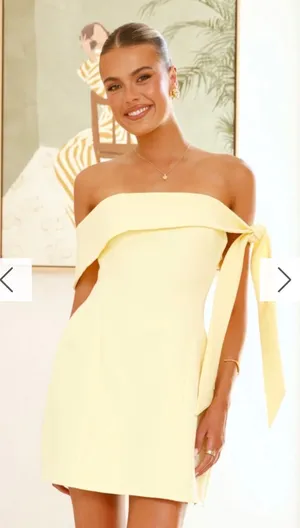 Yellow Mini Peppermayo Dress thumbnail 1