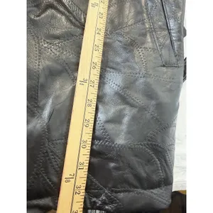 Vintage Maxam Women’s Black Lambskin Leather Jacket Italian Mosaic Size M NWT thumbnail 12