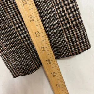 Sanctuary Longline Blazer Coat Brown Glen Plaid‎ Double Breasted Work Academia L thumbnail 8