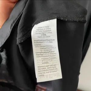 Madewell Black Satin Cami V-Neck Side Button Faux Wrap Knee Length Dress thumbnail 7