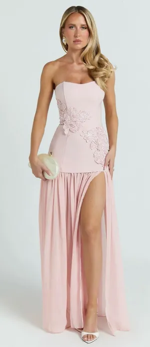 Showpo Maxi Dress Pink thumbnail 1