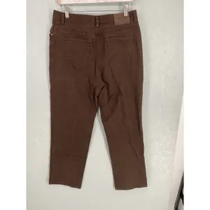 Lauren Jeans Co Ralph Lauren Womens Jeans Brown Straight Leg Stretch 10 thumbnail 4
