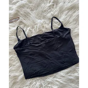 Skims Fits Everybody Cropped Cami Onyx Size XL thumbnail 4