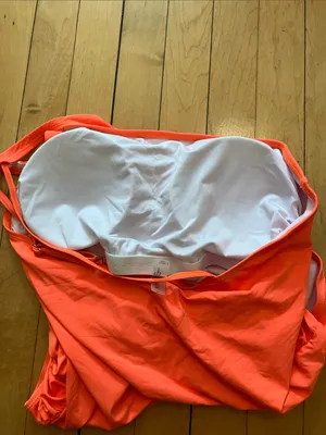 Holipick Neon Orange One Shoulder Adjustable One Piece Swimsuit XL NWT thumbnail 6