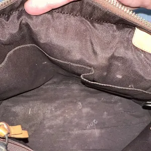 Coach Hampton Signature Monogram Brown Tan Leather Trim Tassel Handbag Purse thumbnail 8